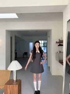 French Style Slim Fit Waist-Cinching Dress
