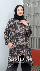TUNIK SEPLY SASHA 34 TERBARU ATASAN WANITA KEKINIAN DAILY CASUAL KONDANGAN KULIAH PREMIUM TERMURAHHH