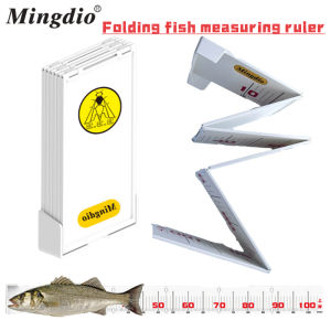 100CM Folding Fish Measuring Ruler Portable Foldable Fish Measurement Ruler Fishing Tackle