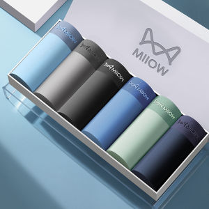 Mens Ice Silk Underwear Low Waist Boxer Shorts Breathable Thin Seamless Summer Comfortable Briefs Youth Pure Color Nylon Fabric