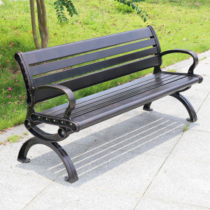 Modern Simple Outdoor Park Benches Backrest Leisure Seats Yard Landscape Long Chairs Outdoor Long Benches Moving Design