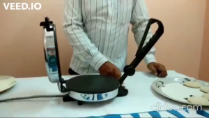 Electric Pancake Sonifer Crepe Maker 1400W Paratha Chapati Roti Maker Flat Bread Double-sided heating