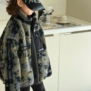 Camouflage Warm Retro Stylish Girl Jacket