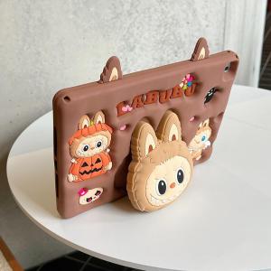 Silicone Protective Case for Samsung Galaxy Tab A8/A9+ 8.7 Inch Tablet with Pen Slot Anti-Fall Cartoon Design X210 X200 T220