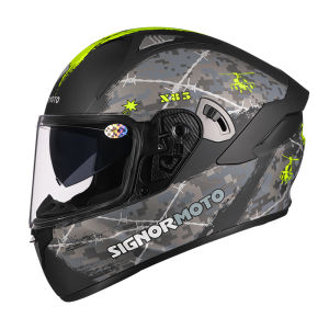 AIS | Motorcycle Helmet 3C Certified Bluetooth Enabled All-Season Dual Anti-fog Lens