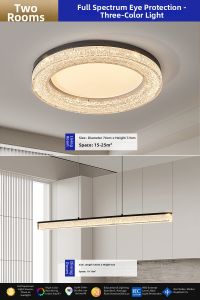 New Modern Luxurious High-End Feel Epoxy Resin Living Room Ceiling Light