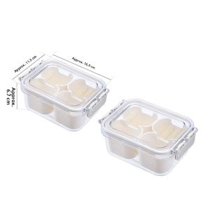 Mini 4-Section Food-Grade Childrens Lunch Box Portable Sealed