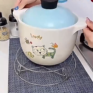 Đế inox lót nồi xoong chảo loại lớn có thể làm vỉ hấp cách nhiệt chống bỏng -HAUSE