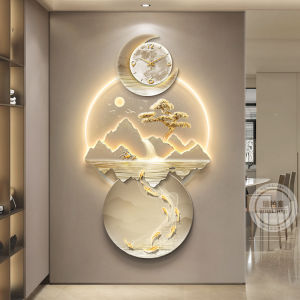 RUIBAHAO | Luxurious New Chinese Style Entryway Decorative Wall Clock