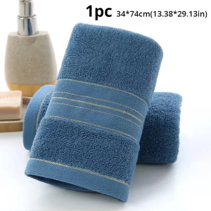 Thickened Cotton Towel With Strong Water Absorption Universal Towel For Adults And Children Solid ColorSkin Friendly Towel