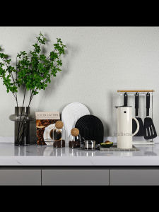Modern Nordic Kitchen Counter Decorations Soft Decorative Accessories Coffee Board Display Cabinet Sample Room Home Decor