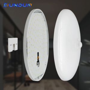 DunDun โคมไฟเพดาน ขาวบริสุทธิ์ ซึ่งมีบางเฉียบ LED และบางลง ไฟเพดาน เซนเซอร์ ตรวจจับความเคลื่อนไหว 9W - 13W - 18W - 24W - 36W สำหรับห้องนอ หรือห้องนั่งเล่น โคม สมบูรณ์ปาก