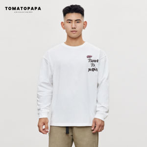 TOMATOPAPA | High Street Fashion Long Sleeve Cotton T-Shirt
