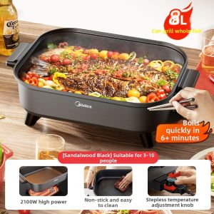 Midea | Multifunctional Electric Hot Pot for Cooking Steaming Frying and Grilling