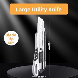 deli | Paper Cutting Box Opening Alloy Steel Utility Knife