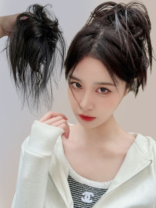 Spicy Girl Pigtails Hairband Fake Hair Clip Flower Bud Head Shark Fake Hair Pack Bun Maker High Temperature Silk Hair Accessory