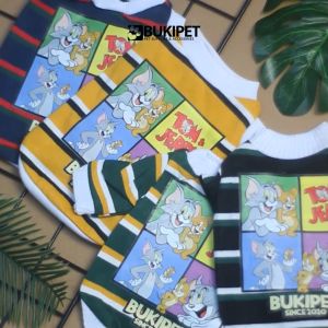Baju Kucing Anjing Cewek Cowo Lucu Murah Gratis Ongkir 3 pcs 5 Ribu - BUKI TOM AND JERRY T-SHIRT