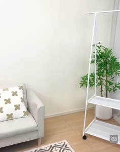 PPP Clothes Rack 60 / 100 / 110cm Cloth Hanging Floor Folding Indoor Single Pole Drying Cloth Bedroom Storage Hanger 603