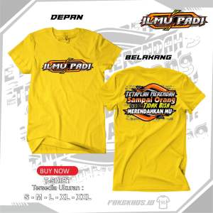 KAOS ILMU PADI (tebal bahan combed 24s)