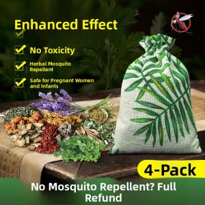 MONLEYTA | Strong Mosquito Repellent Herbal Artemisia Essential Oil Pouch Car Door Hanging Bag Infant Child Safe Natural Bug Outdoors