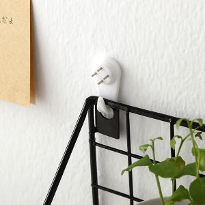 ItemMart Photo Frame Seamless Nails Wall Mount Picture Frame Hook Clock Frame Plastic Nail 10pcs