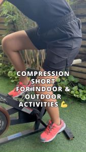 Manjaru Flexi-Fit 2-in-1 Dri-Fit Compression Shorts | Lightweight Quick-Dry Sports Wear for Men & Women | Black