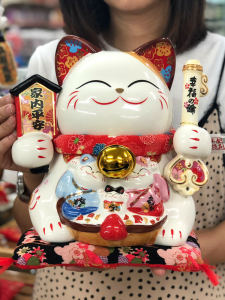 Large Size Home Decorative Money Bank Cat Statue Peaceful Design Living Room Decoration Ideal Wedding Gift from Gold Stone Workshop