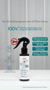 BAMBI Sleepy Time Linen & Pillow Spray 120ml / Semprotan Menenangkan Tidur Nyenyak Bayi Anak