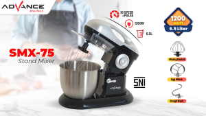 Advance Stand Mixer Pengaduk Adonan Kue Roti Low Watt - SMX75 - GRATIS ONGKIR Jabodetabek