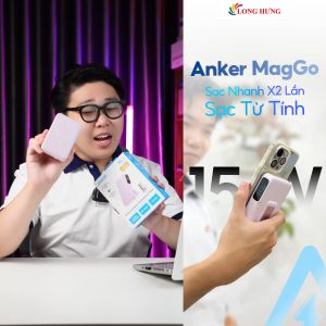 Sạc dự phòng Anker MagGo 1Type-C 15W 10000mAh A1654 - Hàng chính hãng - Dung lượng 10000mAh công nghệ sạc không dây sạc cực nhanh 15W ổn định và tản nhiệt vượt trội