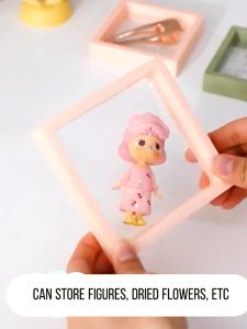 YYDS 3D Anti-Oxidation Floating Frame Jewellery Display Case for Bracelet Necklace Earring Storage