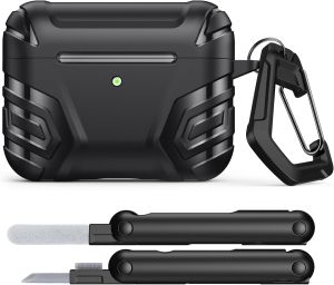 MoKo cho AirPods Pro 3 trường hợp (2025) mát mẻ Vỏ bảo vệ Tương thích với Apple Airpod Pro thế hệ thứ 3 TPU đầy đủ Vỏ chống sốc bảo vệ với Bộ Làm Sạch & Keychain