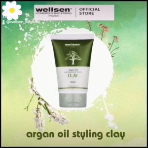 Wellsen ACC Krim Rambut Argan Oil Penampilan Matte (Argan Oil Inspiration Styling Hair Clay) 100ml
