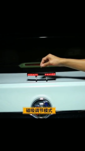 LED Solar Powered Mini Car Tail Light 20W brake light Rear Solar Power Trunk Warning Cars Lights car rear spoiler