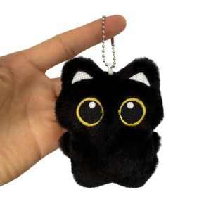 Assorted Style Black Cat Plush Shape Bag Charm Cute Black Cat Plush Toy Keychain Backpack Hanging Bag Decoration Holiday Gifts