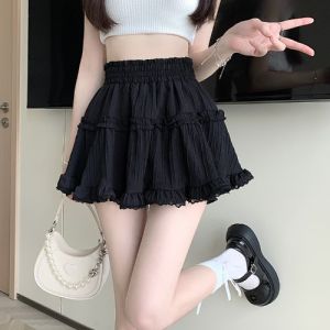 plus Size Womens Puffy Half Skirt High Waist Spring Summer New Style Slimming Short A-Line Cake Skirt for Petite Women