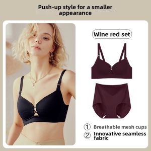 Seamless Gathering Anti-sagging Bra Large Size