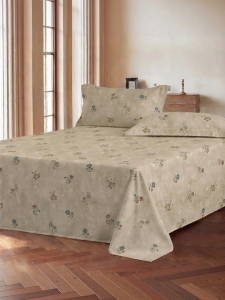 Mercury | 100% Pure Cotton Vintage Style Bed Sheet