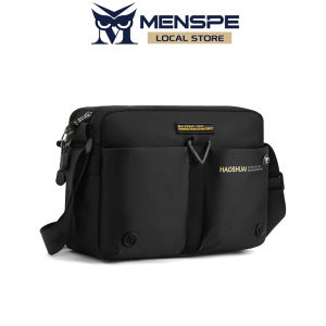 MENSPE Fashion Men Bags Shoulder Bag Nylon Cross Body Bag Casual Messenger Bag Multiple Pocket Large Capacity Waterproof Lightweight Casual Sport Street Bag for Travel Outdoor