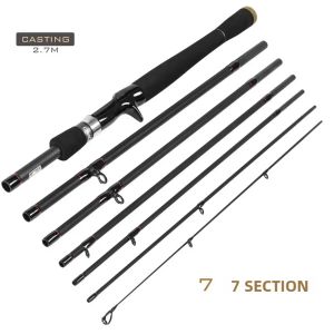 Cần Câu Cá Bằng Sợi Carbon Goture 2.1/2.4/2.7m 6/7 Đoạn Chuyên Dùng Cho Việc Quăng Và Quay Sức Mạnh ML Dùng Cho Sông Hồ Hồ Nước Ngập Tràn Ao Biển Đá Bãi Biển