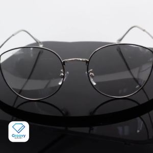 Groovy Eyewear - Kacamata Lisa Cat Eye Minus Cylinder Bluecromic Antiradiasi Titanium