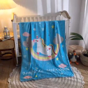 IsALifestyle Big Baby Blanket Fleece Layer Soft Sleeping Receiving Blanket Selimut Bedung Bayi 150x100cm (Boy/Girl) FB