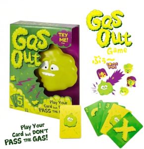 Gas Out Action Christmas Party Game- Fast-Paced Reflex Board Game for Kids & Families Fun Card Game Gift