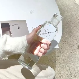 500/750ml Tumbler Hot and Cold Clear Water Bottle Tumbler Plastic Water Bottle HomeJoy