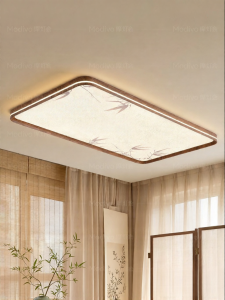 FANCY LAMP CLUB | Song Dynasty Aesthetic Vintage Style Eye-Protecting Full Spectrum Silk Living Room Ceiling Light