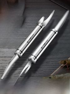 Stainless Steel Shrimp Line Removal Knife Two-In-One Shrimp Peeler Home Use Easy to Clean Kitchen Tool for Cooking And Baking