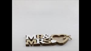 Wooden Love Photo Frame for Wedding Table Decor Mr&Mrs Love Heart Photo Family Valentines Day Photo Frame Home Table Decora 1PC