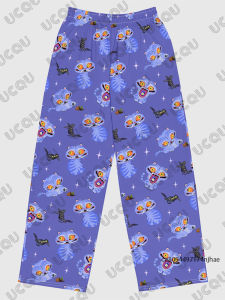 KPop Demon Hunters Huntrix Tiger Cat Print 2025 Movie Couples Pajamas Pants For Women Men Autumn Casual Fashion Long Pants