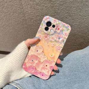 Artistic Womens Soft Silicone Phone Case for Xiaomi 11 pro 11T Transparent Minimalist Protective Cover Anti-Fall