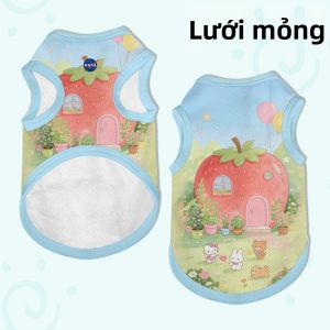 HanWei | Áo Choàng Chống Rụng Lông Thú Cưng Dễ Thương NASA x Hello Kitty Spring Cake House